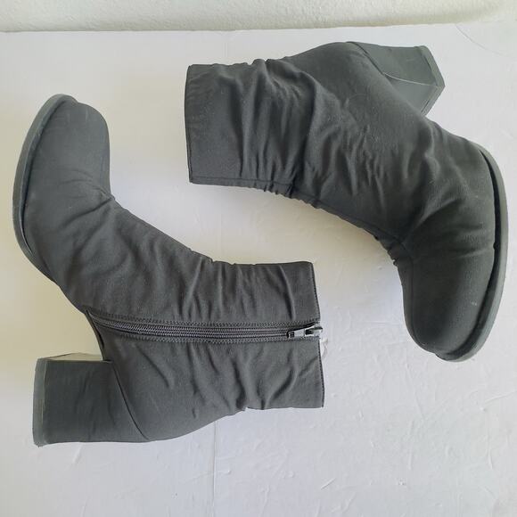 PRADA Nylon Ankle Boots Black Block Heel Womens Size 39/US 9.5 – Made in Italy - Picture 1 of 14